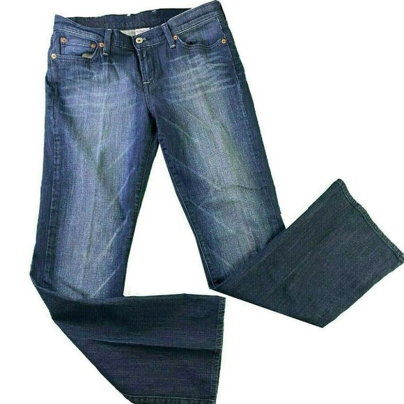 Lucky Brand Denim - Lucky Brand Sz 29 Dungarees By Gene Montesano Jazzy Sweet N Low Cotton Spandex